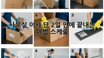 🏢 사무실 이사, 단 2일 만에 끝내는 마법 스케줄! 🚀